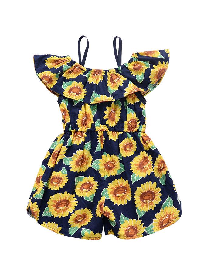 Sunflower Baby Summer Suspender Jumpsuit - dianjiang-