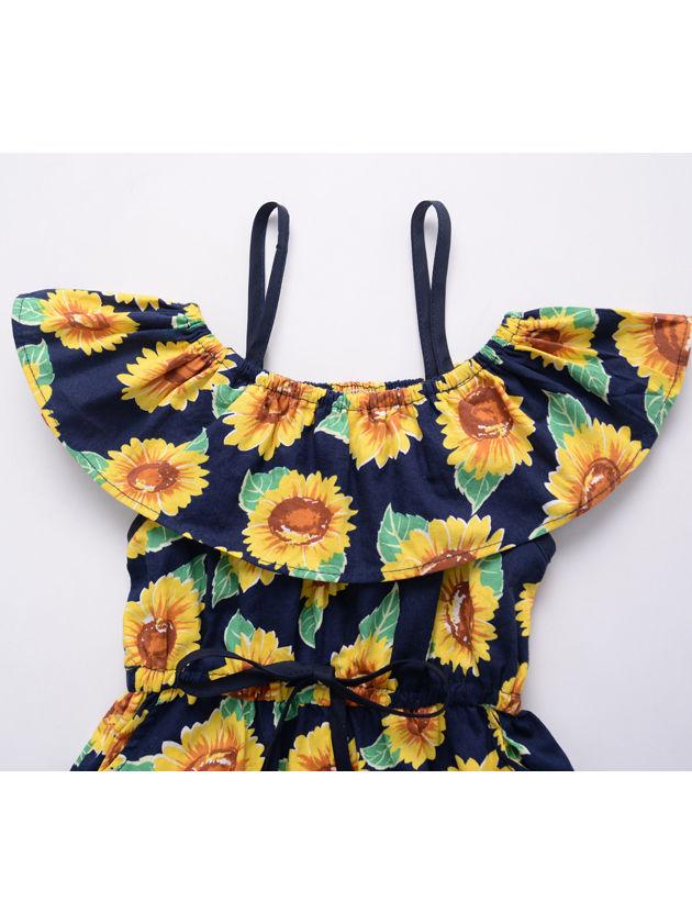 Sunflower Baby Summer Suspender Jumpsuit - dianjiang-