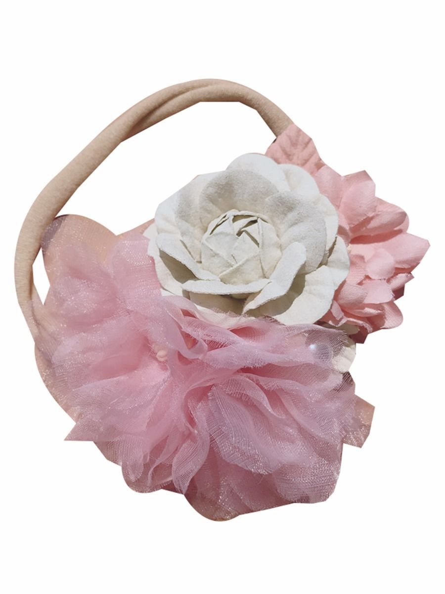 Sweetly Flower Trim Hair Hoop 2pcs/pack - dianjiang-