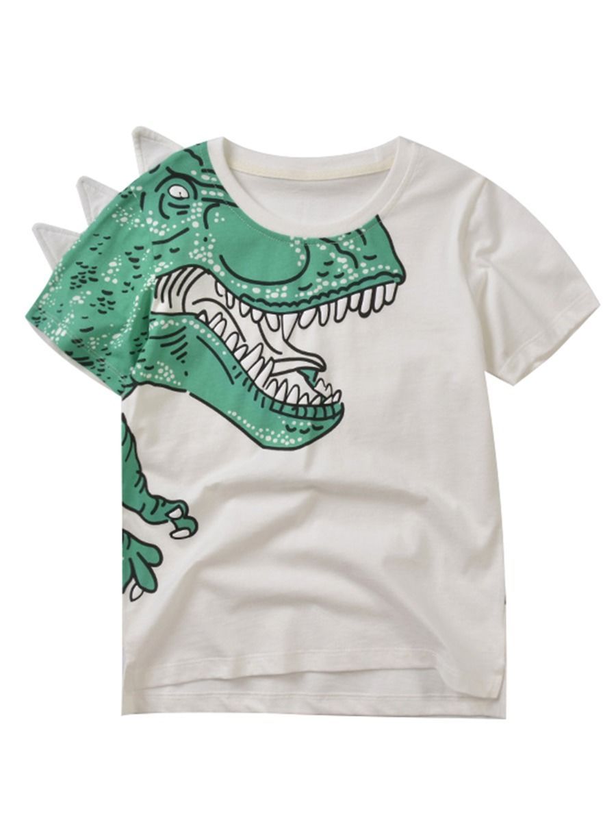 Cool Dinosaur T-shirt for Toddler Big Boys - dianjiang-