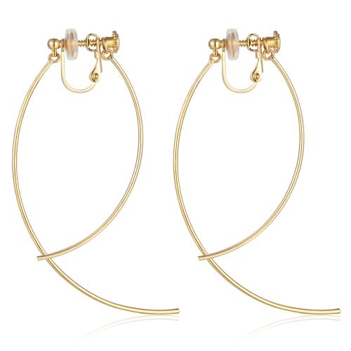 Simple, cool and breezy, all kinds of elegant, simple and curvy earrings, ear clips, no earholes, female temperament, spiral - dianjiang-