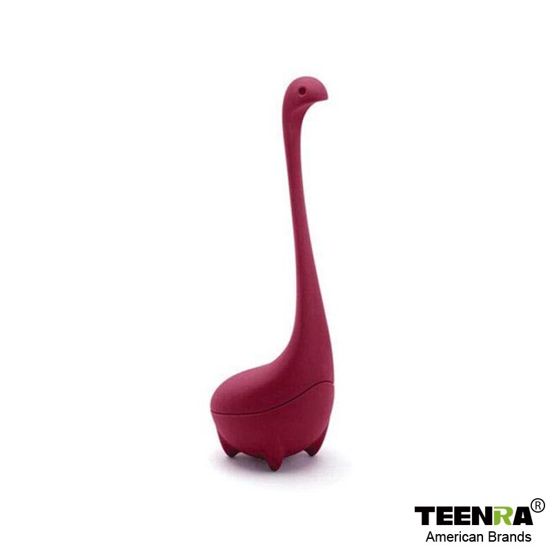 TEENRA Loch Ness Monster Tea Infuser Strainer Silicone Tea Filter Reusable Tea Maker Leaf Diffuser Accessories Teaware - dianjiang-