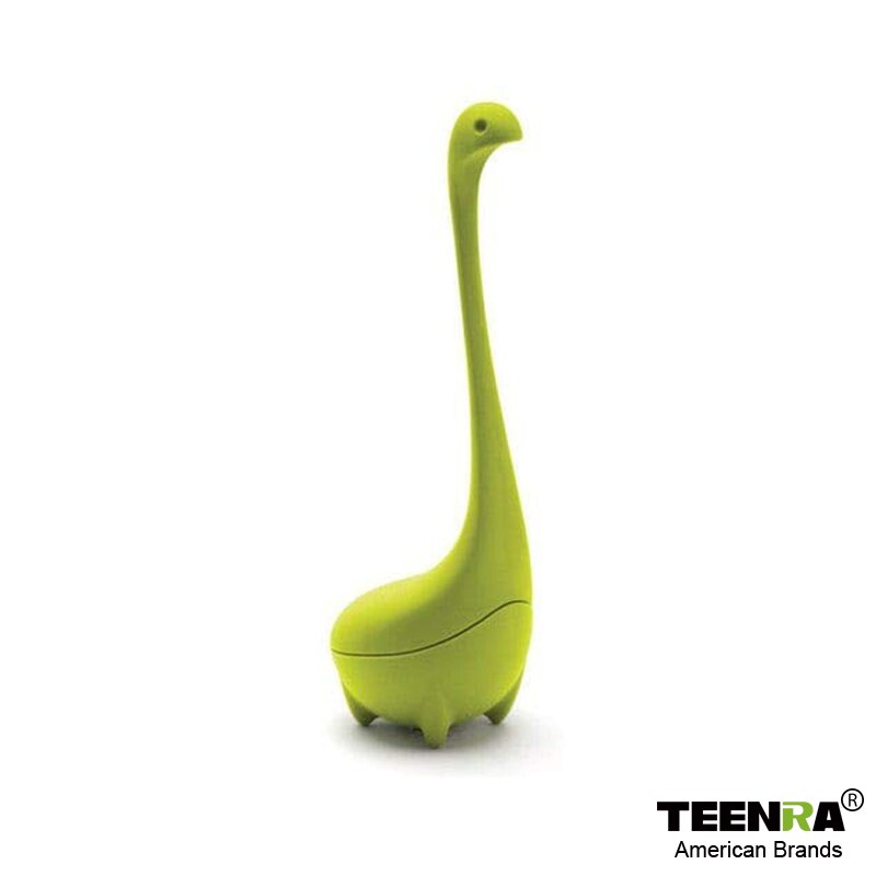 TEENRA Loch Ness Monster Tea Infuser Strainer Silicone Tea Filter Reusable Tea Maker Leaf Diffuser Accessories Teaware - dianjiang-