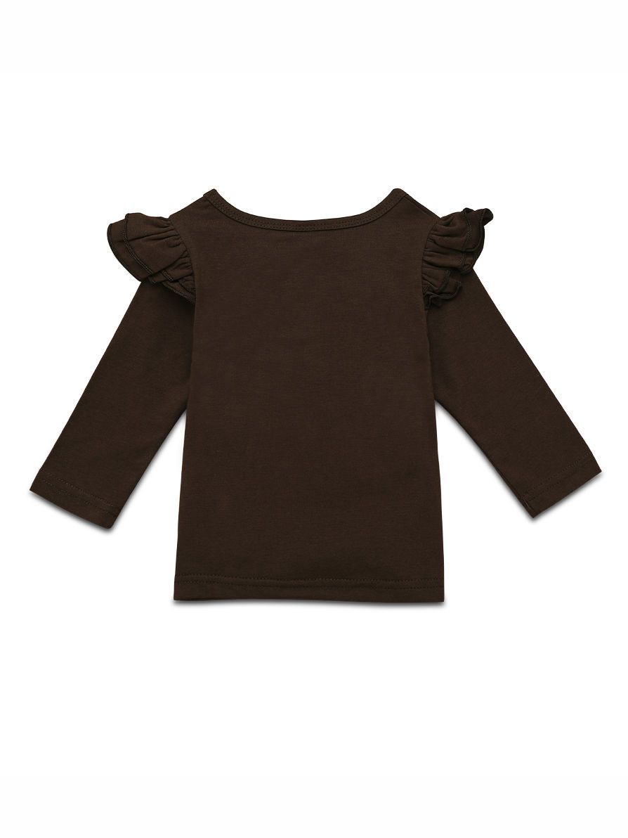 Baby Toddler Girl 2-Piece Thanksgiving Day Ruffled Sleeve Top & Turkey Jumper Skirt Set - dianjiang-