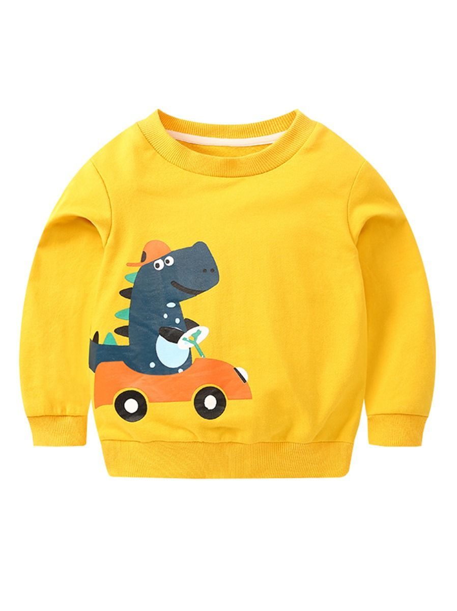 4 Colors Fashion Indoor Toddler Baby Cartoon Dinosaur Jumper - dianjiang-