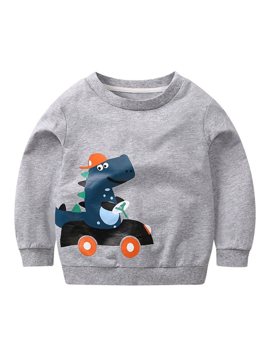 4 Colors Fashion Indoor Toddler Baby Cartoon Dinosaur Jumper - dianjiang-