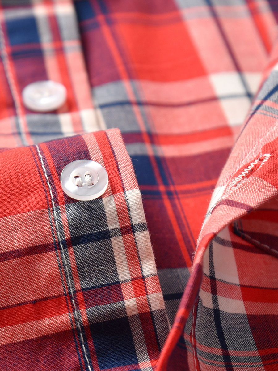 Spring 3-Piece Toddler Boy Gingham Shirt with Tie and Jeans - dianjiang-