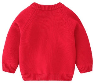 Toddler Boys Girls XMAS Reindeer/ Santa Fleece-lined Sweater - dianjiang-