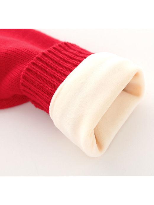 Toddler Boys Girls XMAS Reindeer/ Santa Fleece-lined Sweater - dianjiang-