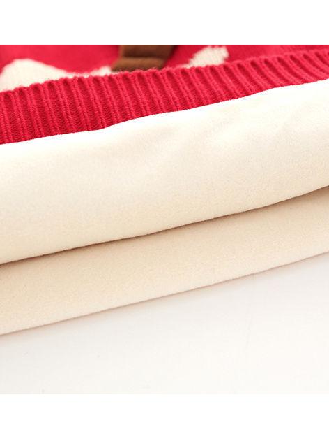 Toddler Boys Girls XMAS Reindeer/ Santa Fleece-lined Sweater - dianjiang-