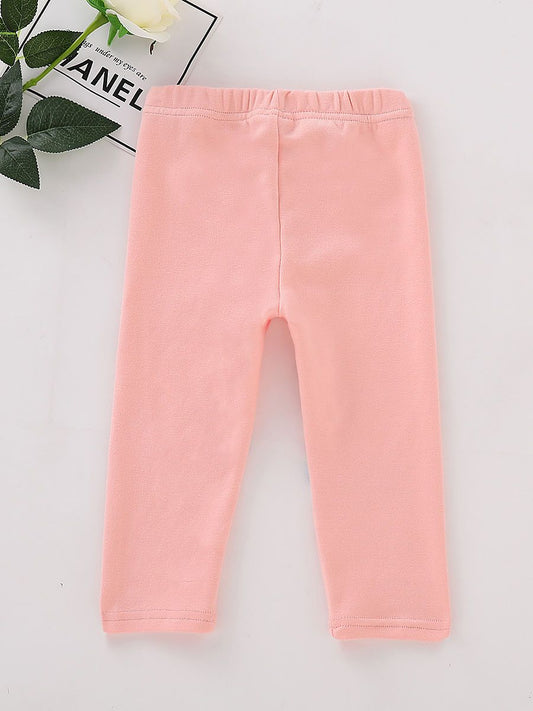 Toddler Girl Kids Adorable Cloud Rainbow Pink Leggings Pants - dianjiang-