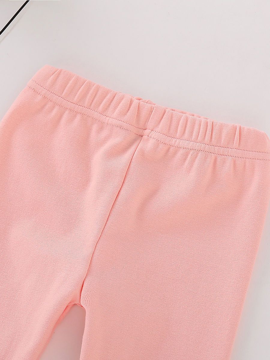 Toddler Girl Kids Adorable Cloud Rainbow Pink Leggings Pants - dianjiang-