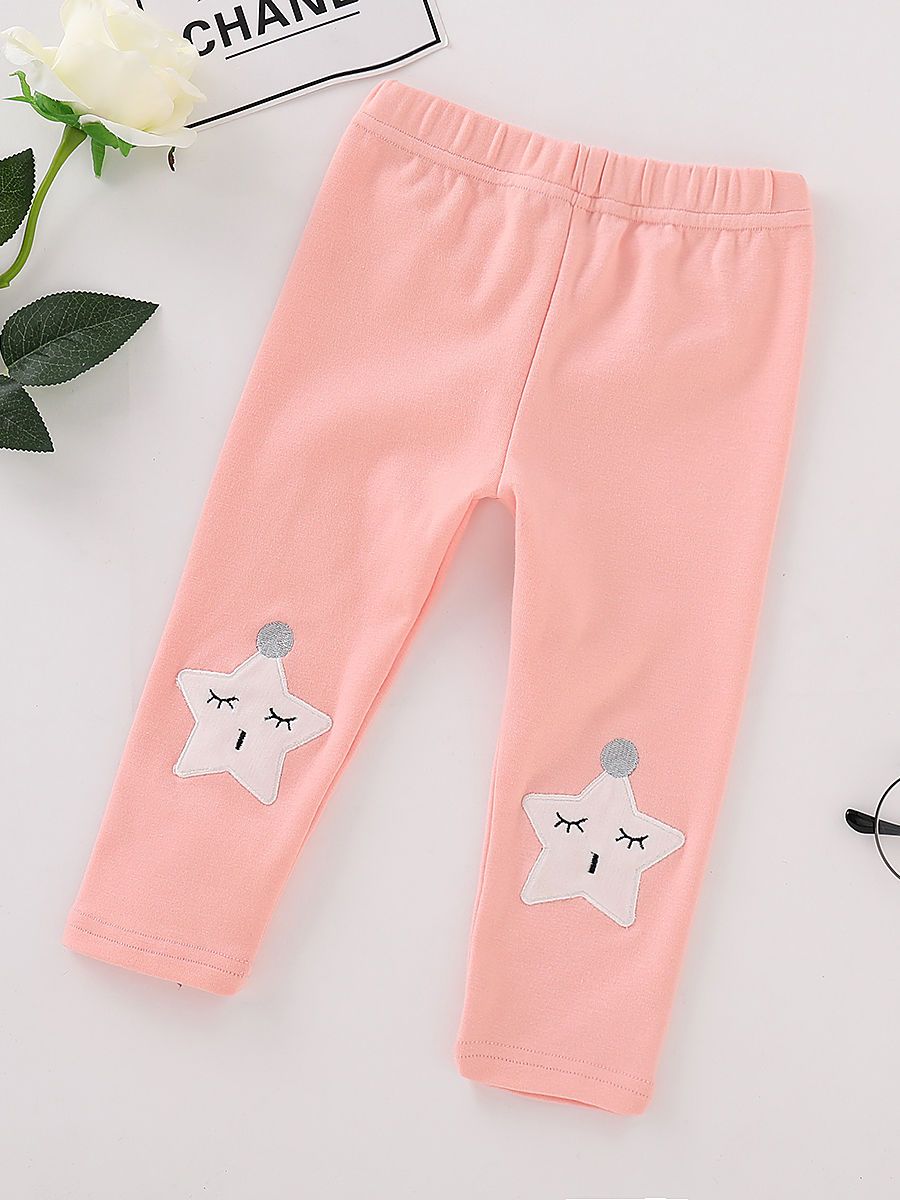 Toddler Girl Star Footless Legging Pants - dianjiang-