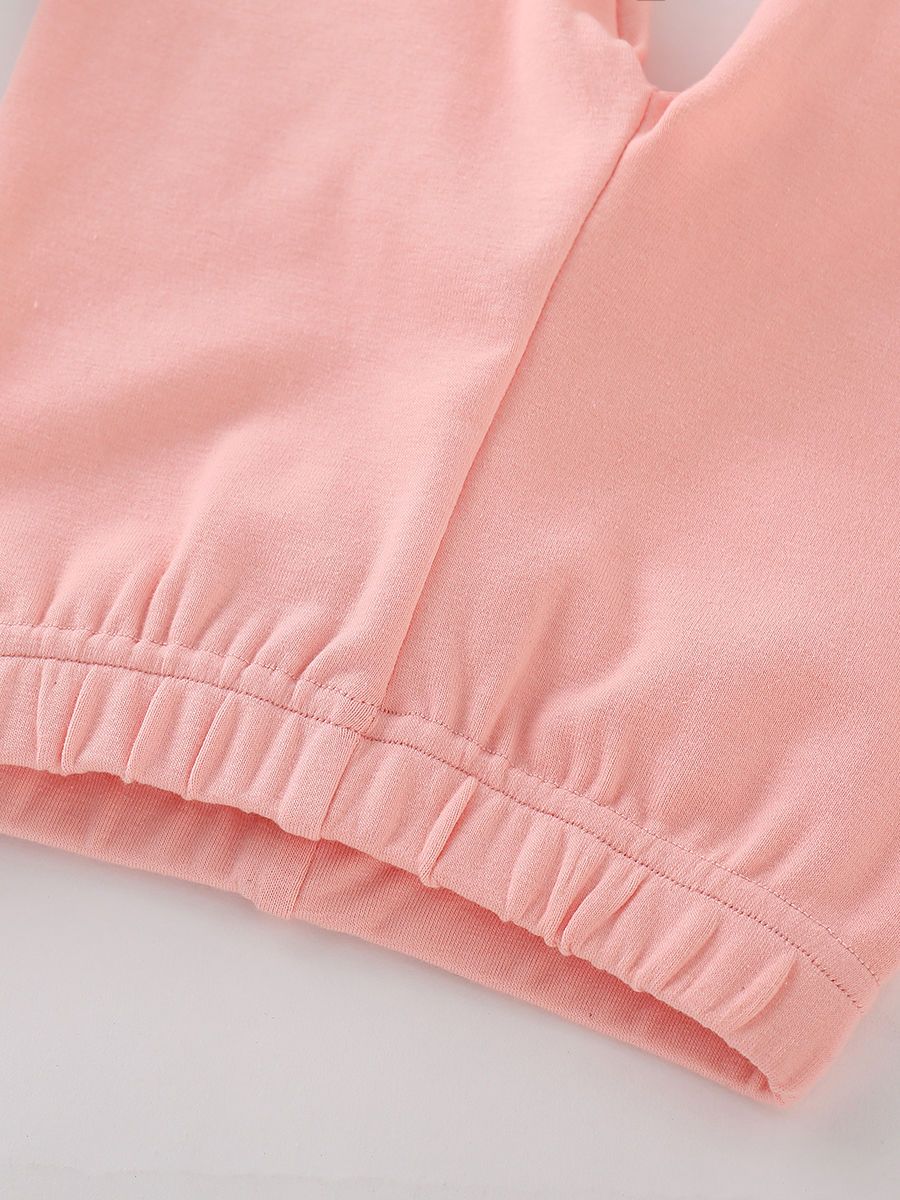 Adorable Toddler Girls Bunny Pink Render Trousers - dianjiang-