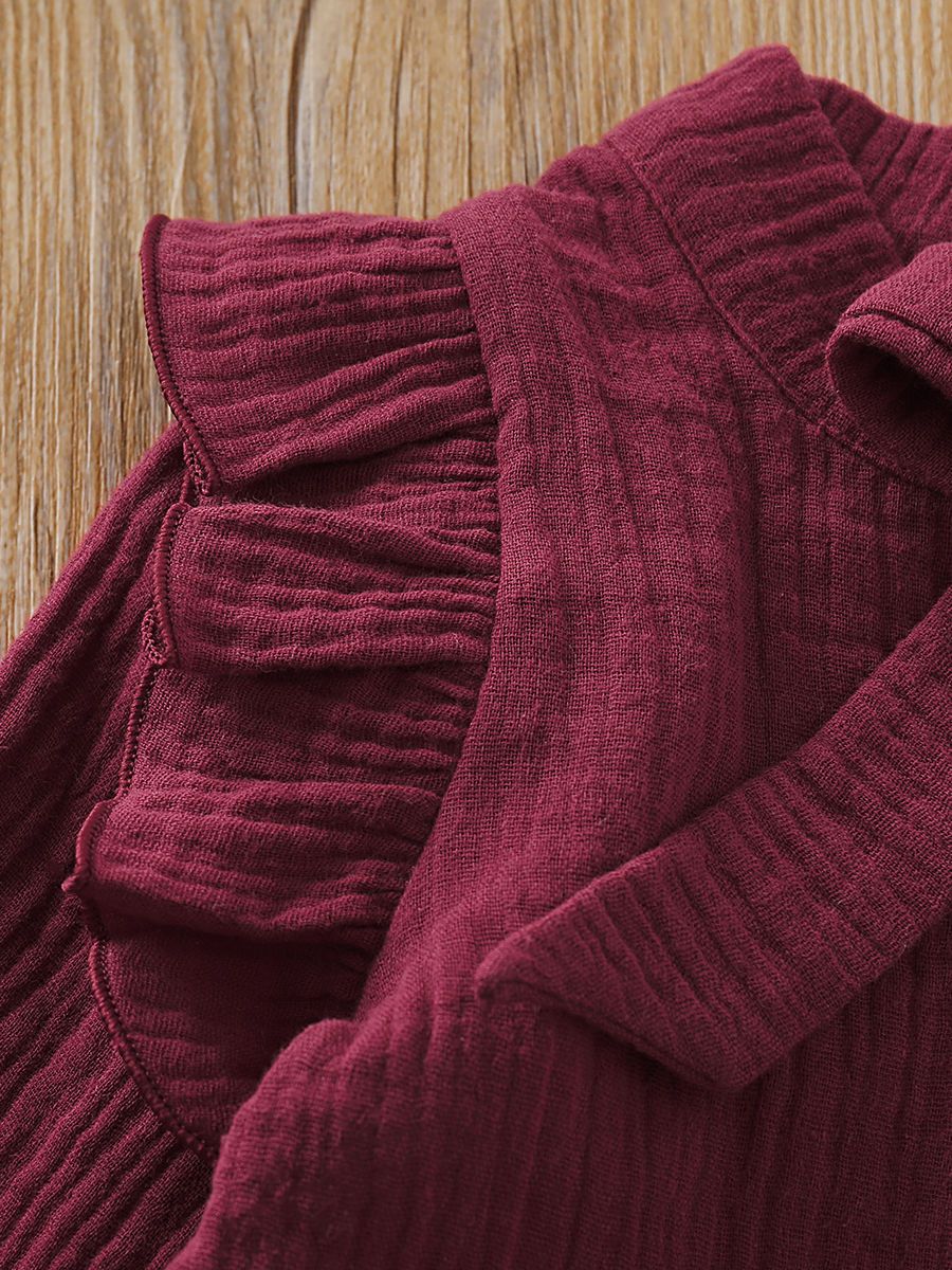 Trendy Baby Girl Fall 2-Piece Set Bow-Tie Muslin Top & Skirt - dianjiang-