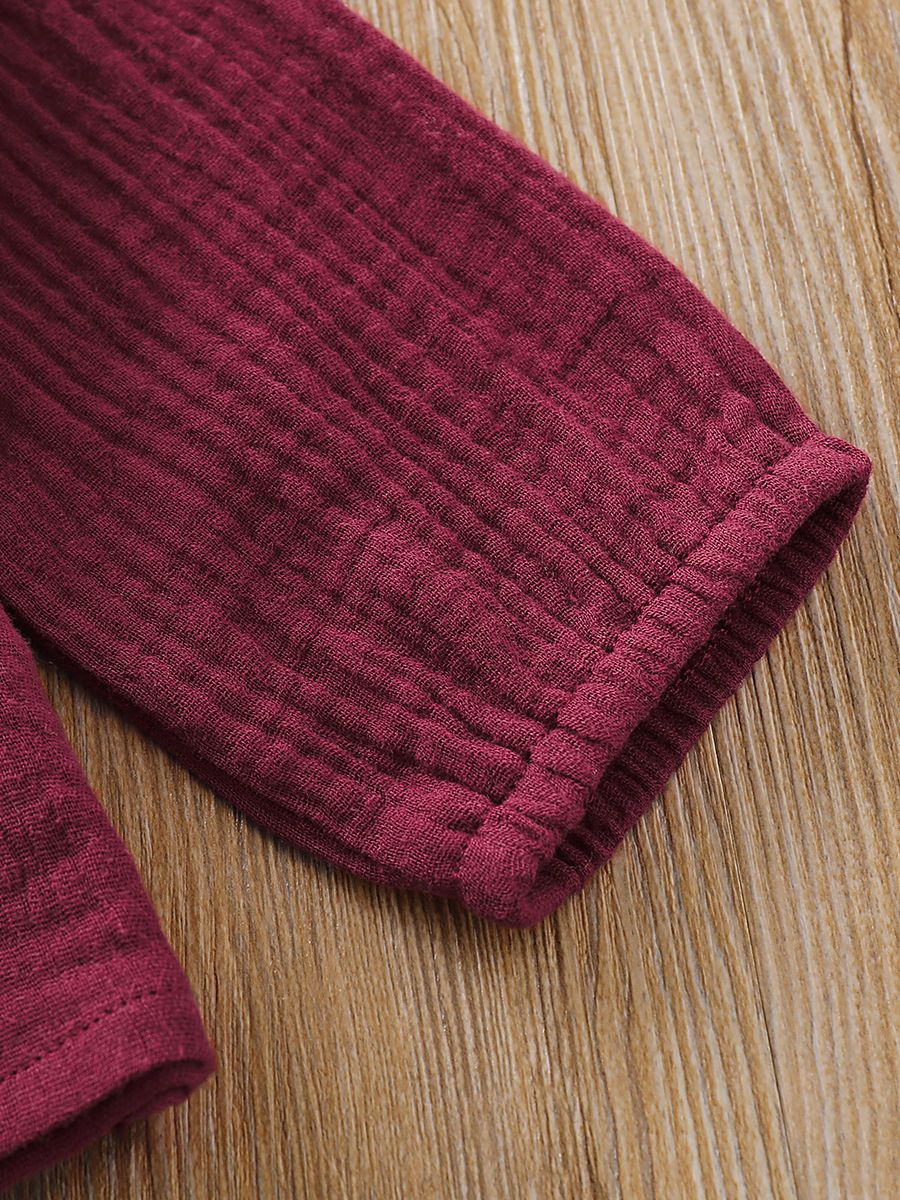 Trendy Baby Girl Fall 2-Piece Set Bow-Tie Muslin Top & Skirt - dianjiang-