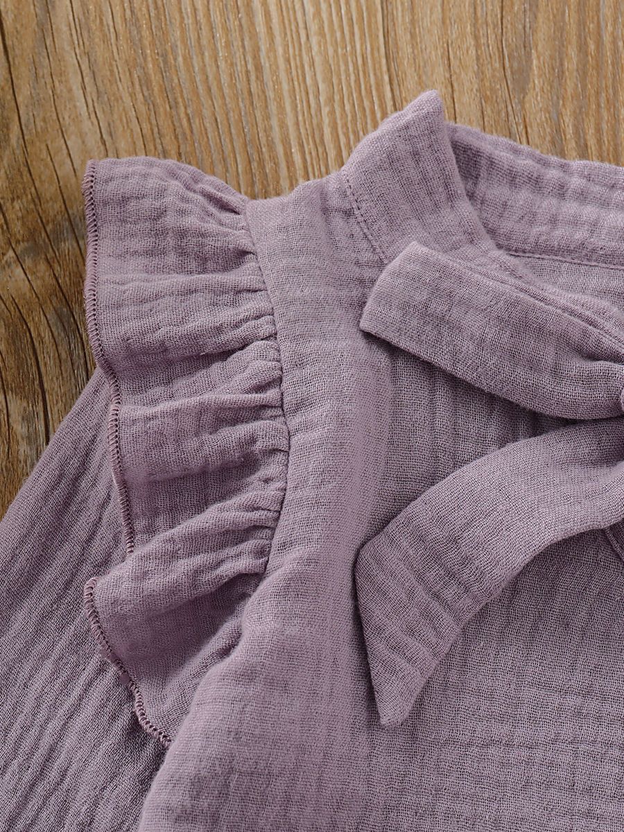 Trendy Baby Girl Fall 2-Piece Set Bow-Tie Muslin Top & Skirt - dianjiang-