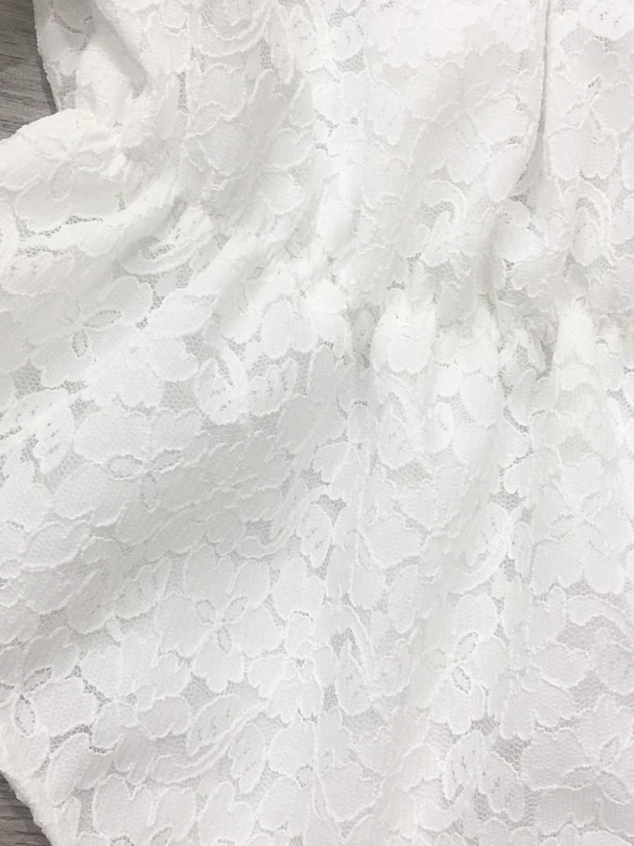 Trendy Baby Girl Flared Sleeve Pierced Flower Bodysuit - dianjiang-