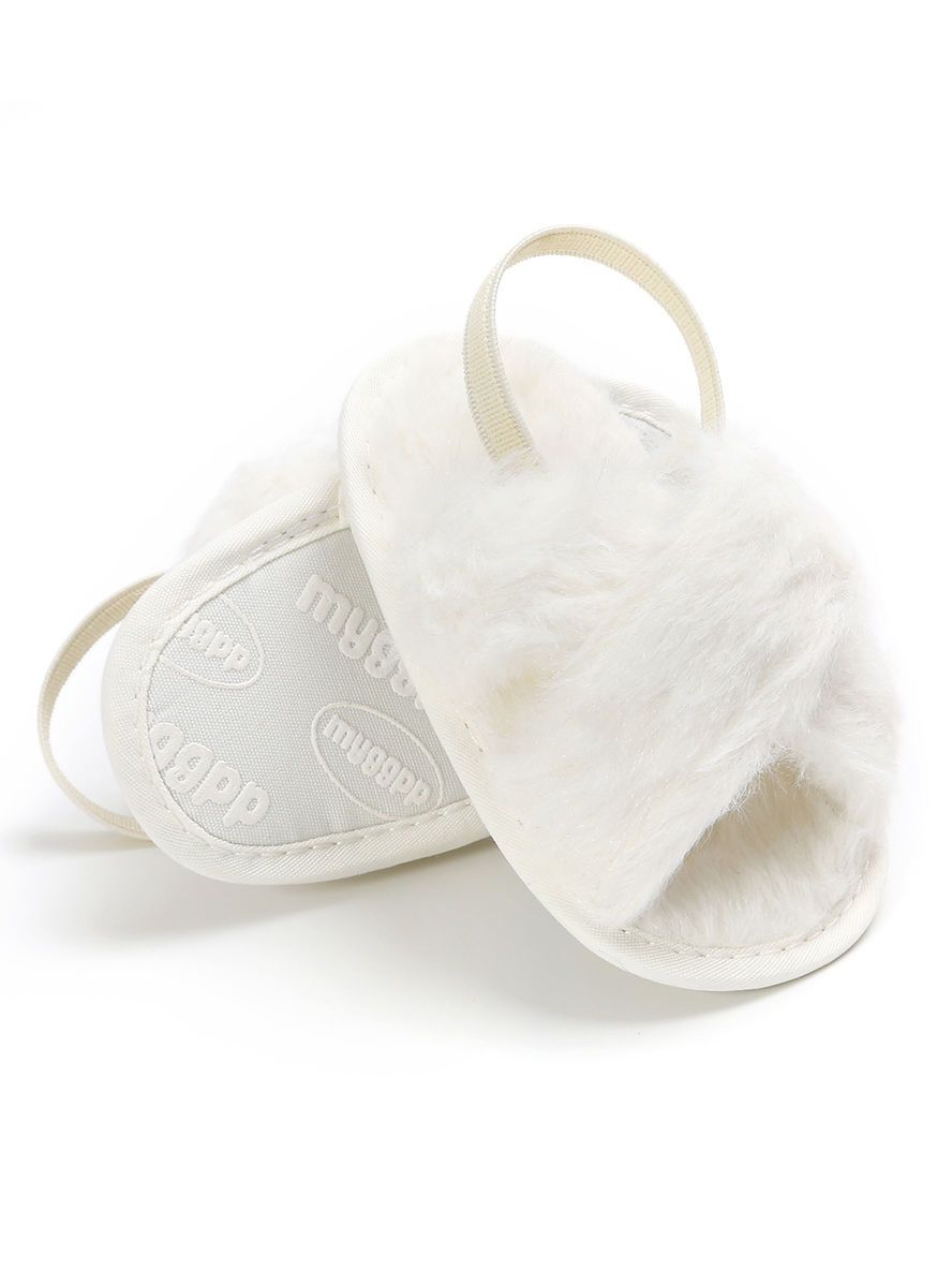 Trendy Baby Girl Indoor Antiskid Faux Fur Slipper - dianjiang-