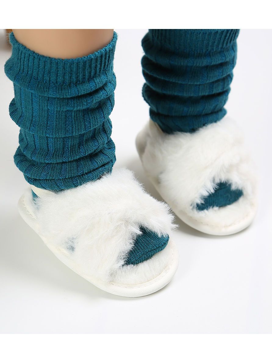 Trendy Baby Girl Indoor Antiskid Faux Fur Slipper - dianjiang-