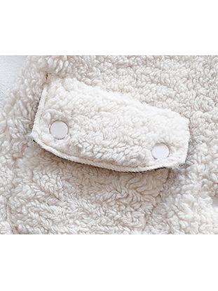 Trendy Little Girl Berber Fleece Checked Hooded Jacket - dianjiang-