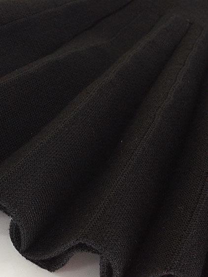 Trendy Little Girl Solid Color Knitted Pleated Skirt - dianjiang-