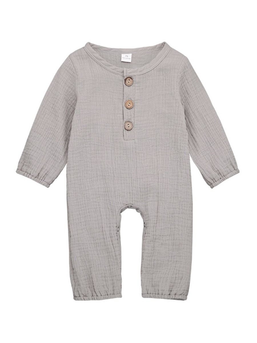 Unisex Infant Baby Muslin Overall - dianjiang-