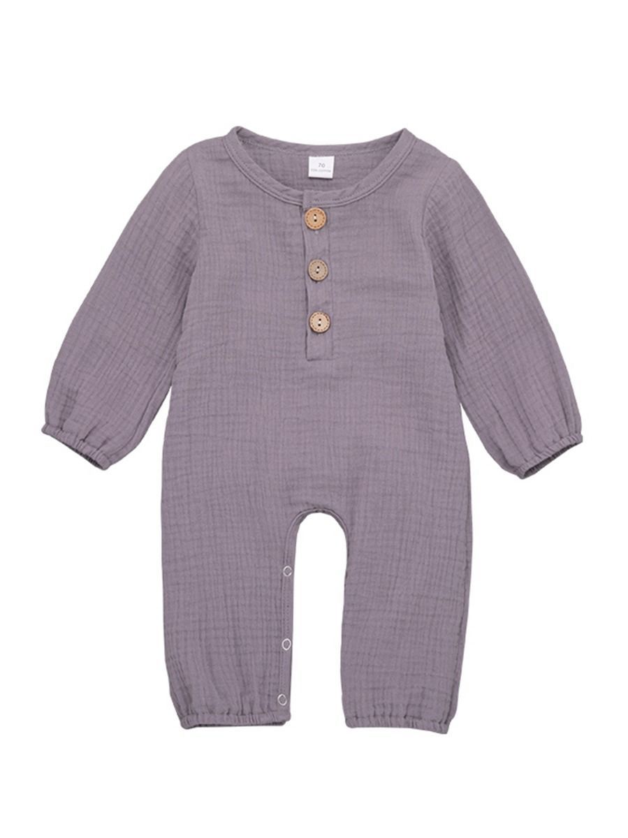 Unisex Infant Baby Muslin Overall - dianjiang-