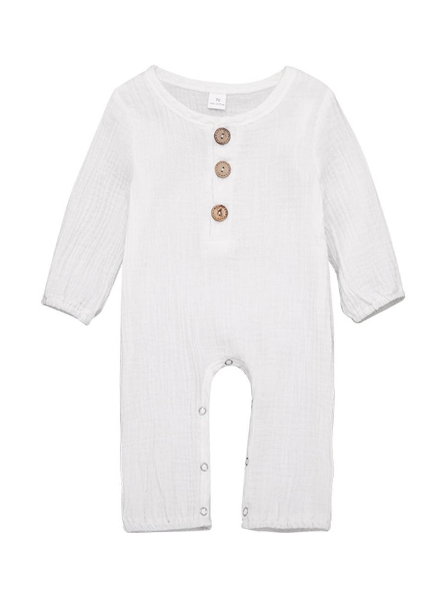 Unisex Infant Baby Muslin Overall - dianjiang-