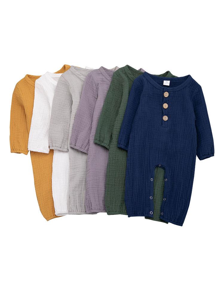 Unisex Infant Baby Muslin Overall - dianjiang-