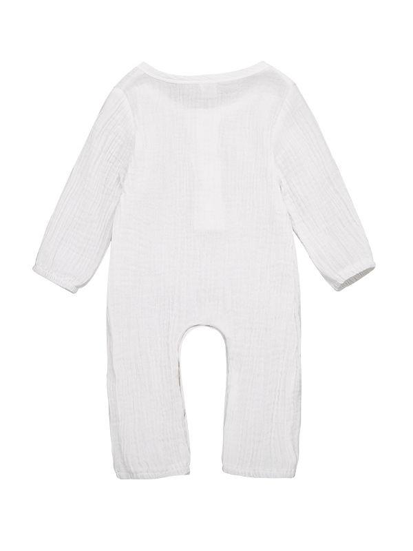 Unisex Infant Baby Muslin Overall - dianjiang-