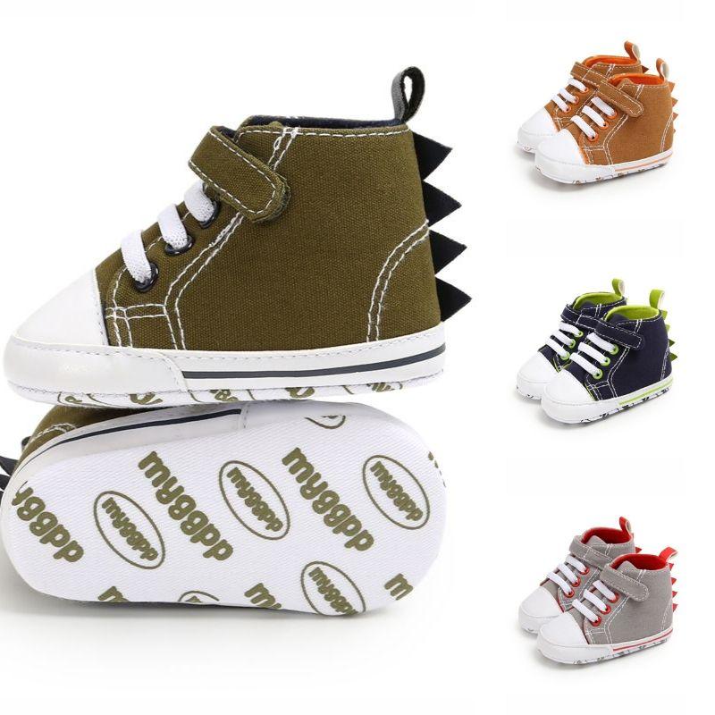 Fall Fashion Dinosaur Design Baby Boys Ankle Shoes - dianjiang-