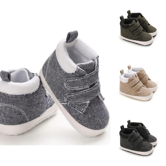 4 Colors Winter Stylish Baby Boy Solid Color Ankle Shoes - dianjiang-