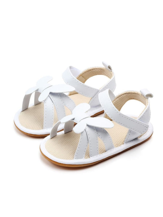 Butterfly Style White First Start Crib Sandals - dianjiang-