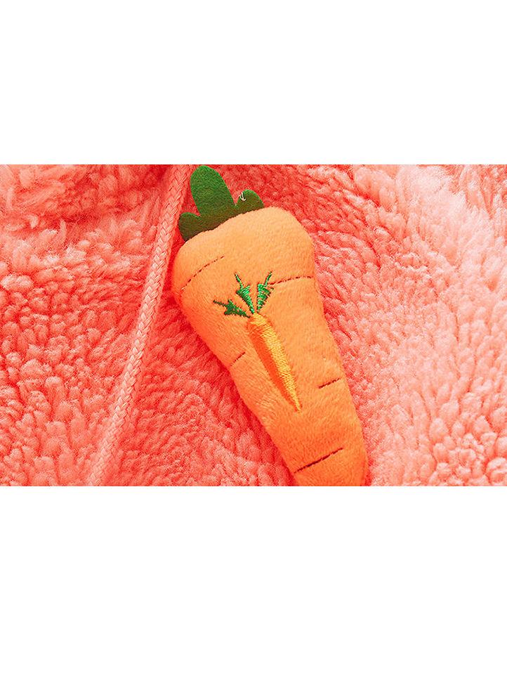 Winter 2-Piece Cute Bunny Style Fleeced Hoodies Matching Mini Bag - dianjiang-