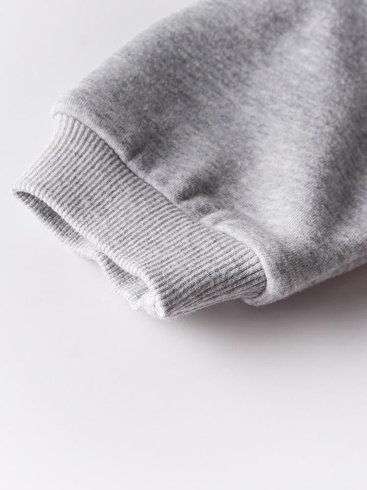 Winter Lovely Baby Big Bow Fleece-lined Hooded Onesie - dianjiang-