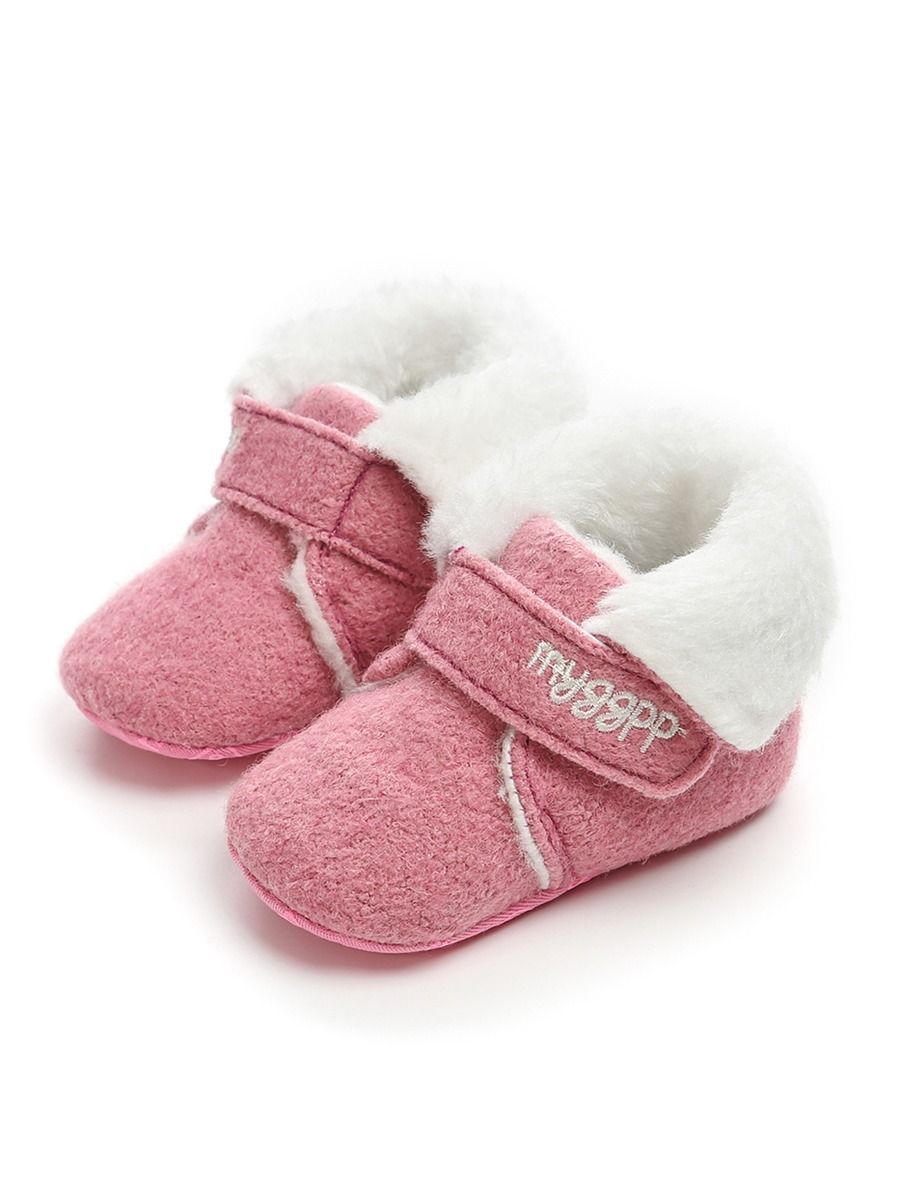 Winter Baby Fleece Lining Velcro Boots - dianjiang-