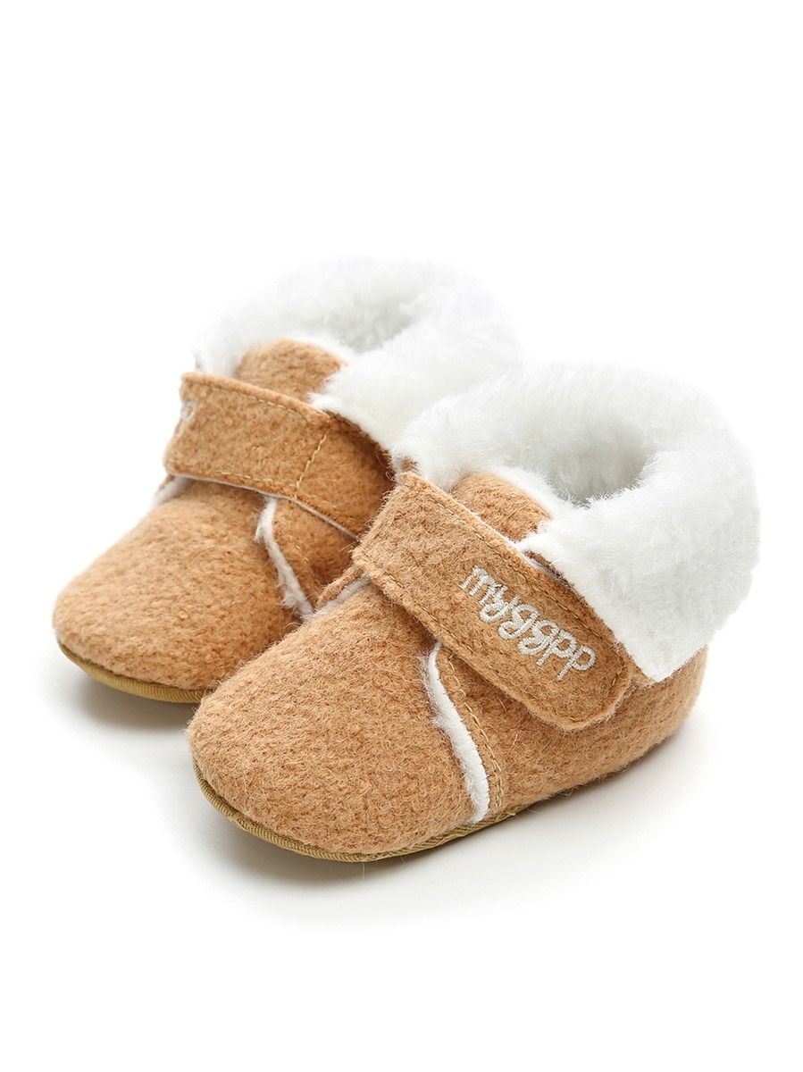 Winter Baby Fleece Lining Velcro Boots - dianjiang-