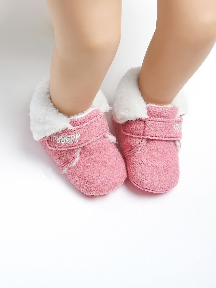 Winter Baby Fleece Lining Velcro Boots - dianjiang-