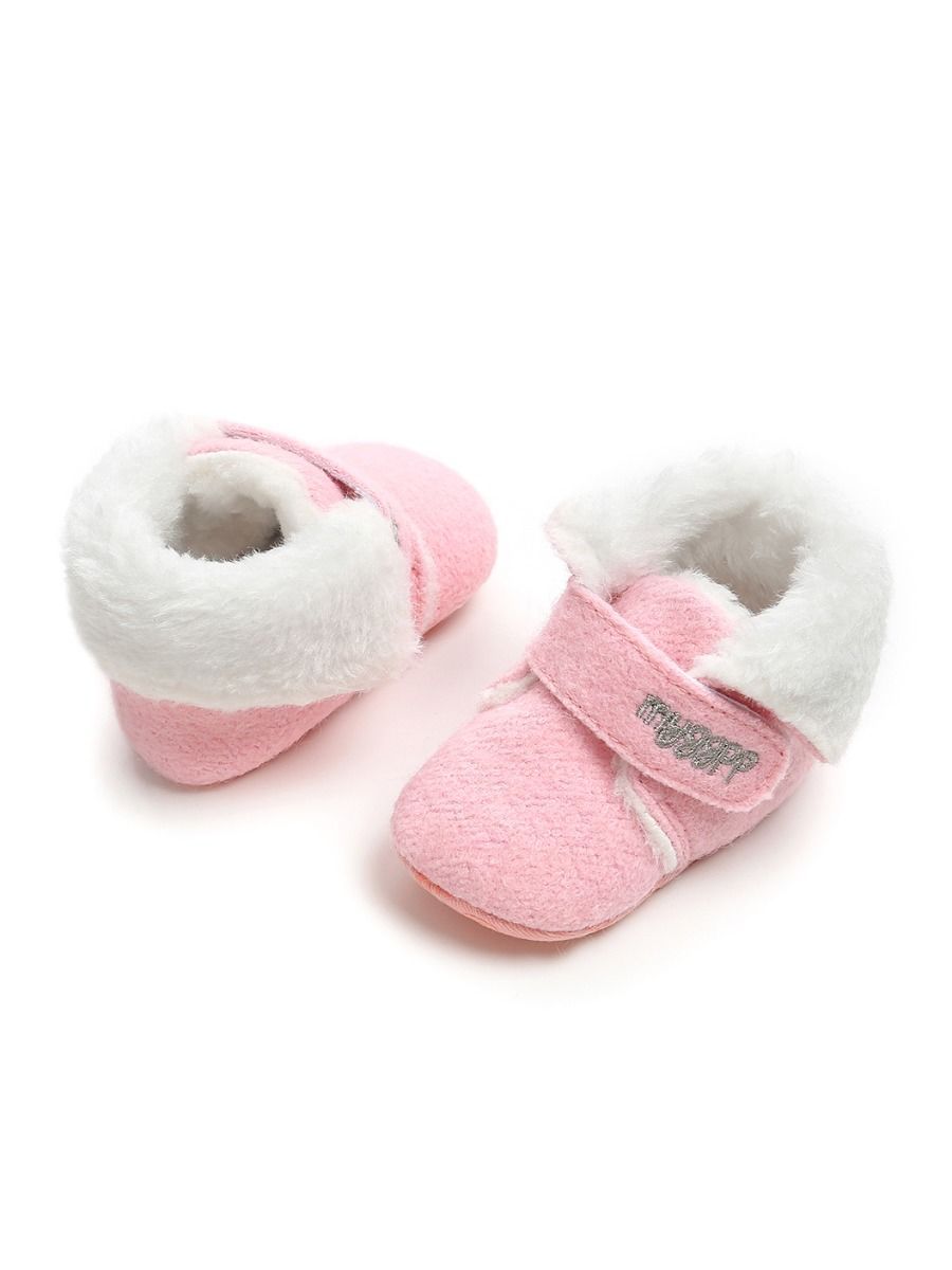 Winter Baby Fleece Lining Velcro Boots - dianjiang-