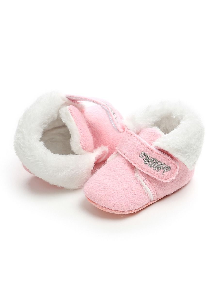 Winter Baby Fleece Lining Velcro Boots - dianjiang-