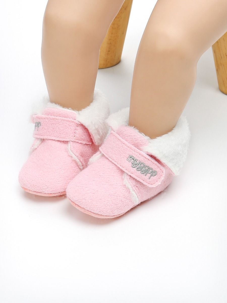 Winter Baby Fleece Lining Velcro Boots - dianjiang-