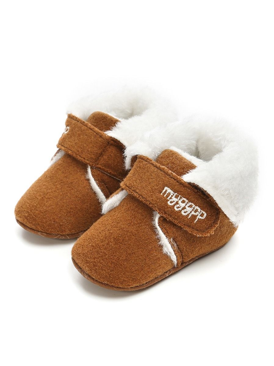 Winter Baby Fleece Lining Velcro Boots - dianjiang-