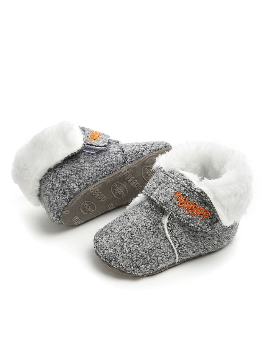 Winter Baby Fleece Lining Velcro Boots - dianjiang-
