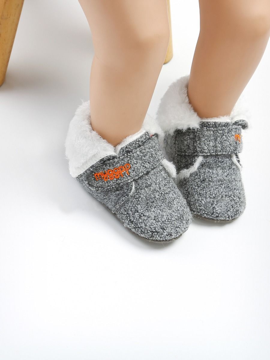 Winter Baby Fleece Lining Velcro Boots - dianjiang-