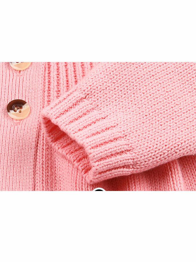 Winter Infant Baby Fur Collar Knitted Coat - dianjiang-