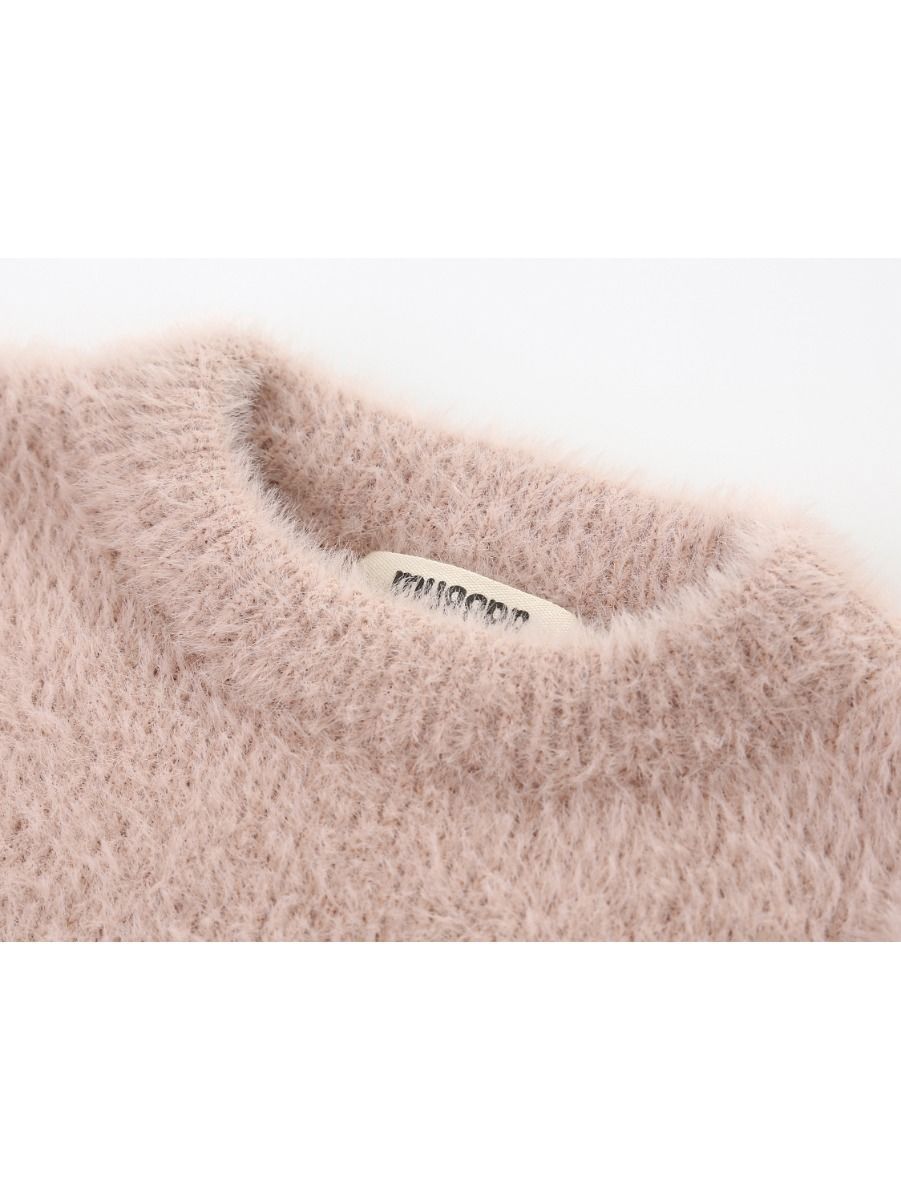 Winter Baby Toddler Girl Solid Color Soft Sweater - dianjiang-