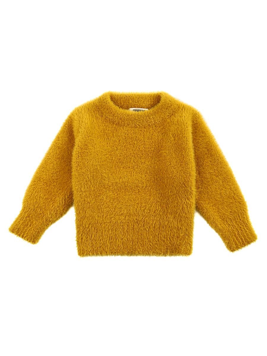 Winter Baby Toddler Girl Solid Color Soft Sweater - dianjiang-