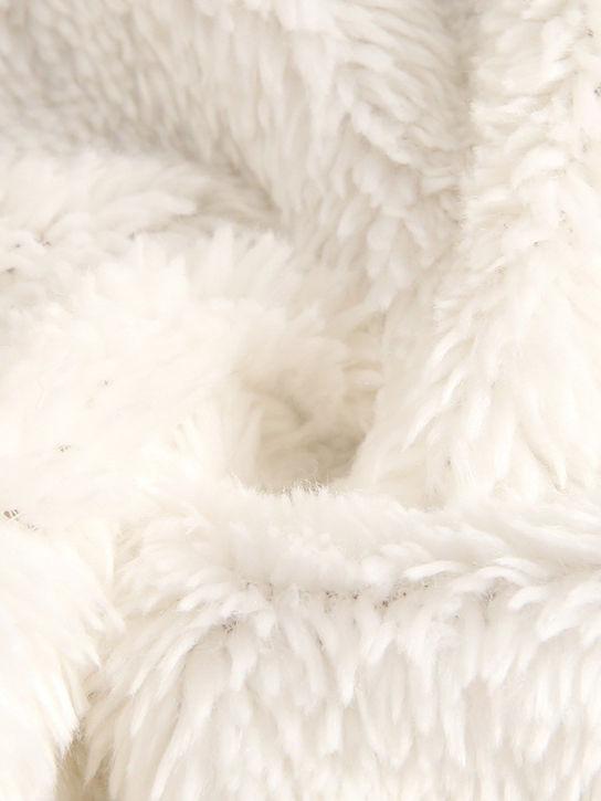 Winter Bunny Ear Pattern Adorable Fleece-lined Infant Baby Overall Pajama - dianjiang-