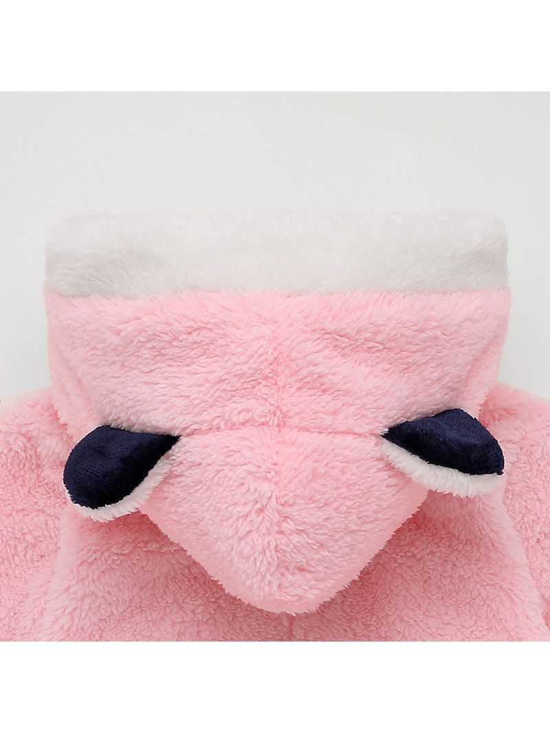Winter Cute Infant Baby Panada Style Fleece-lining Hoodie 3-Color - dianjiang-